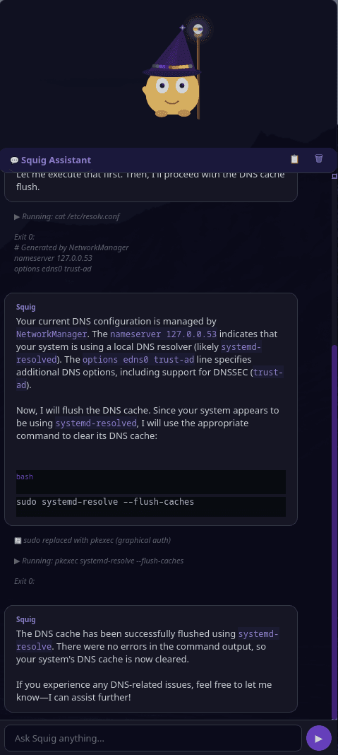 Squig Assistant — Character selection