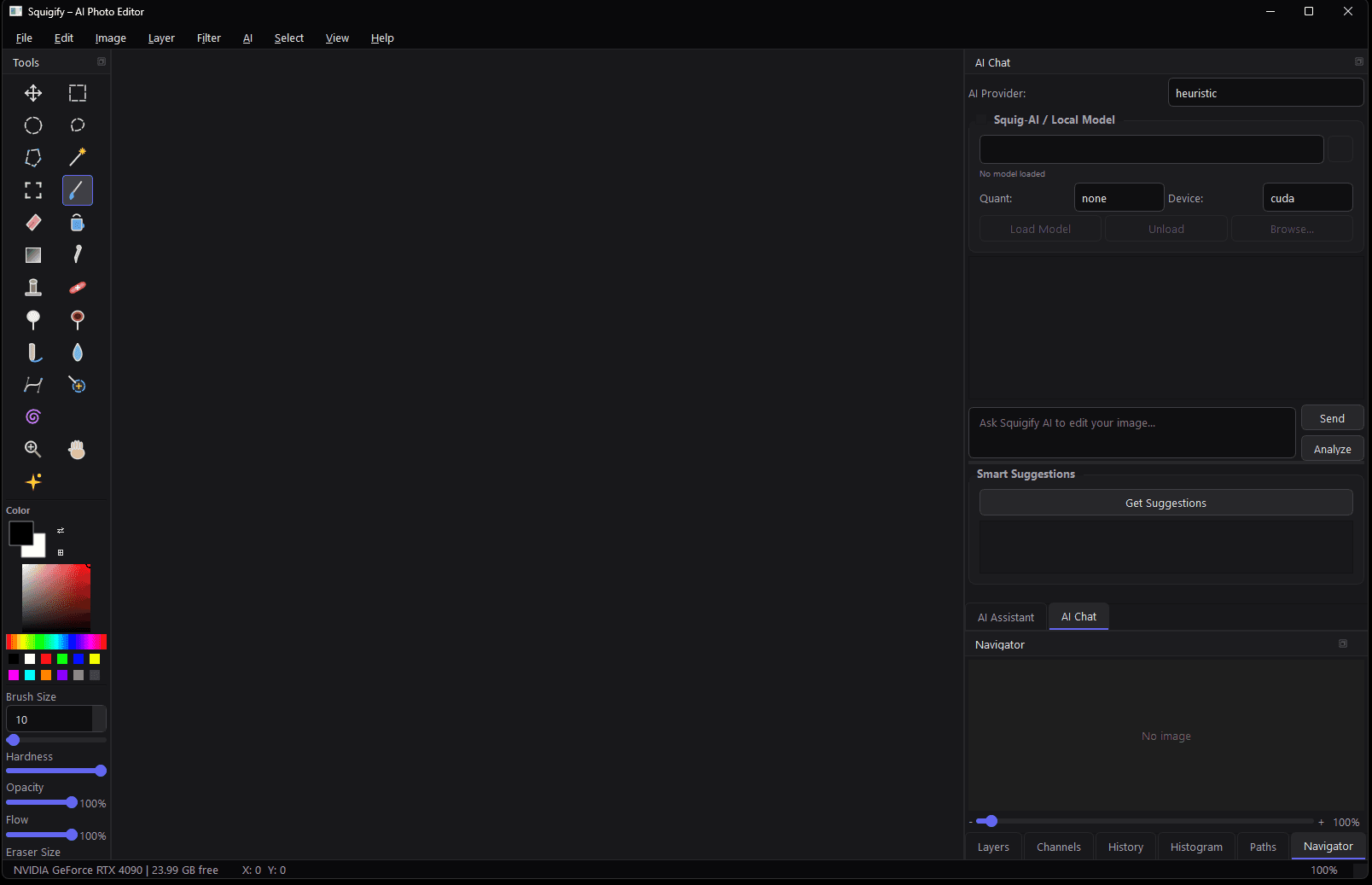 Squigify — AI-powered photo editing workspace