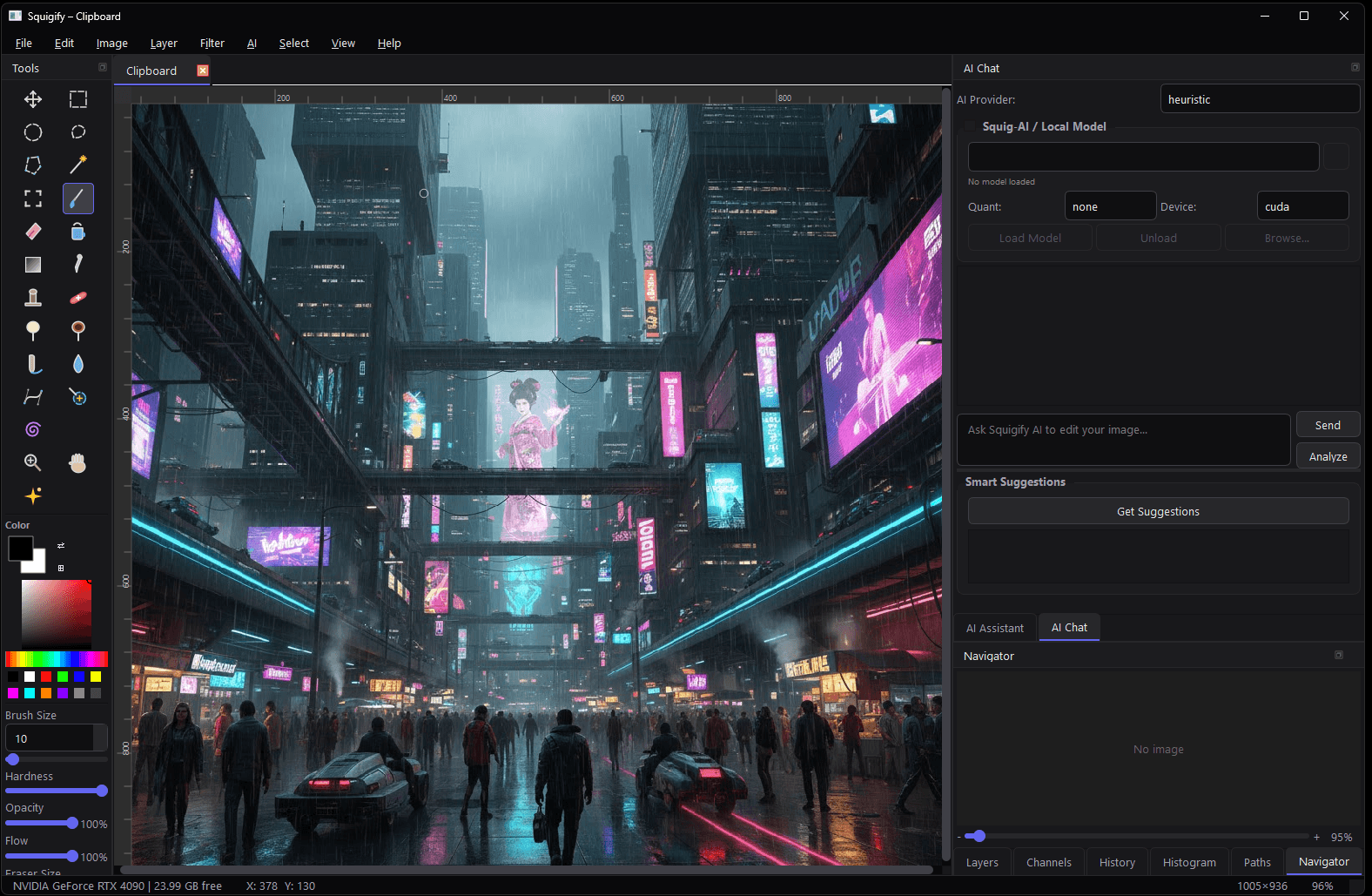 Squigify — Layer system and filter adjustments